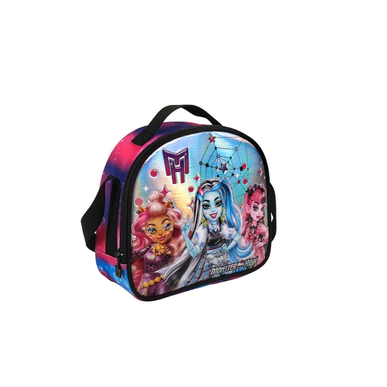 Monster High Lisanslı Beslenme Çantası - Holografik PVC Kaplamalı Kız Çocuk Beslenme Çantası