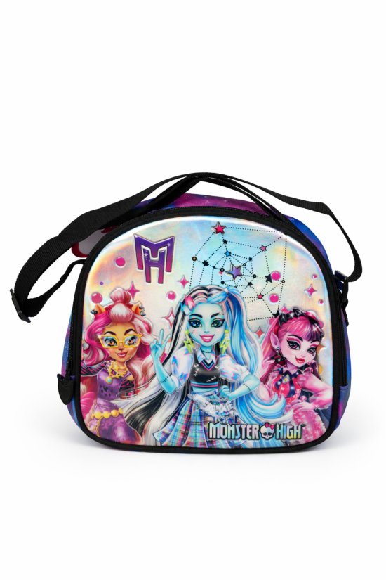 Monster High Lisanslı Beslenme Çantası - Holografik PVC Kaplamalı Kız Çocuk Beslenme Çantası