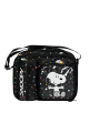 Snoopy Lisanslı Siyah Beslenme Çantası - PVC Kaplamalı Suluk Bölmeli Okul Beslenme Çantası