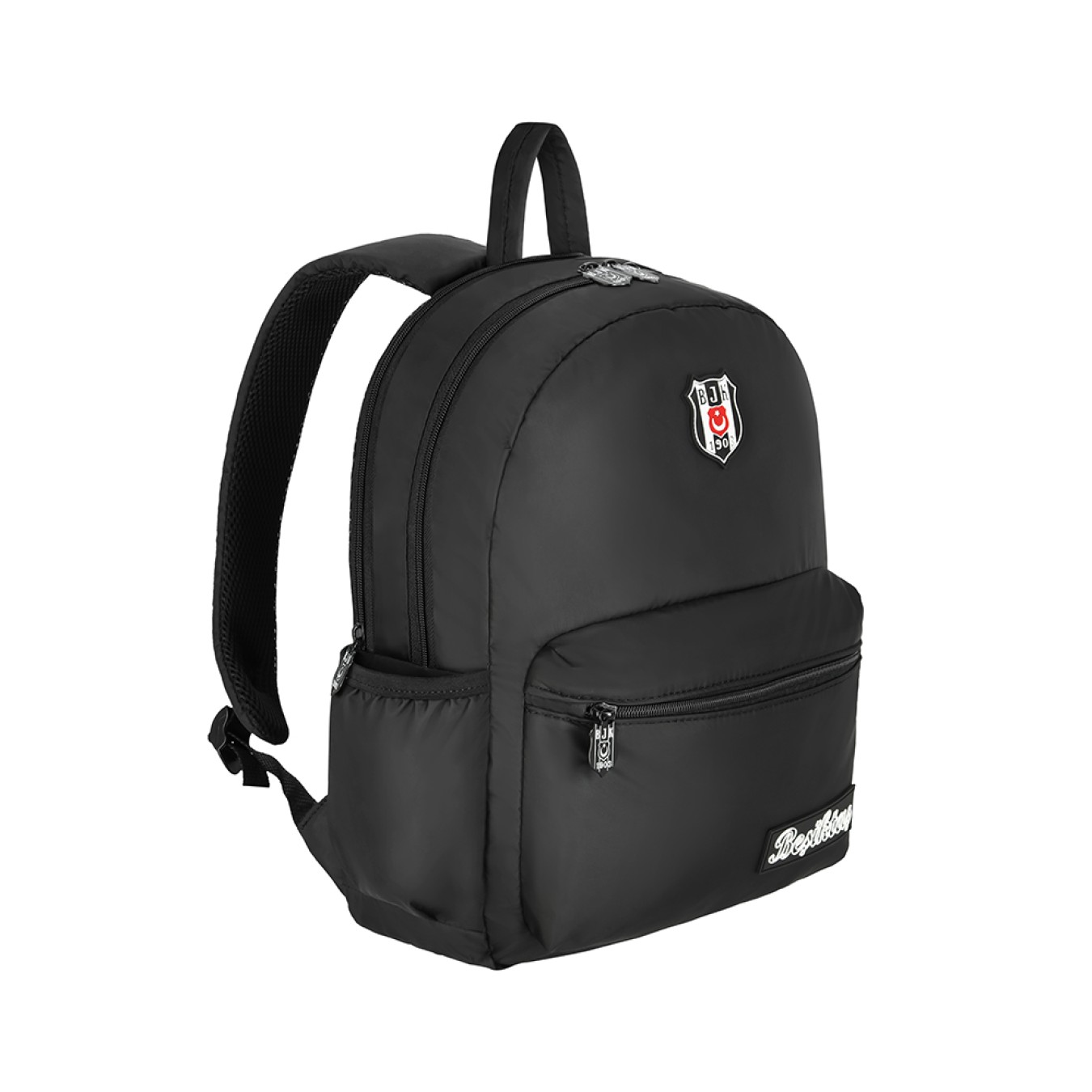 Beşiktaş Lisanslı Logolu Sırt Çantası - Siyah 3 Bölmeli Sırt Çantası
