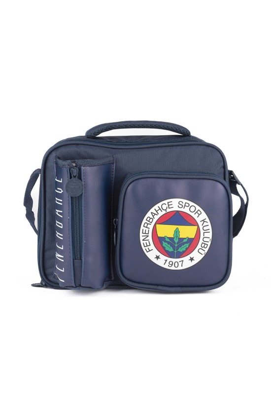 Fenerbahçe Lisanslı Logo Baskılı Beslenme Çantası - Lacivert 3 Bölmeli Okul Çantası
