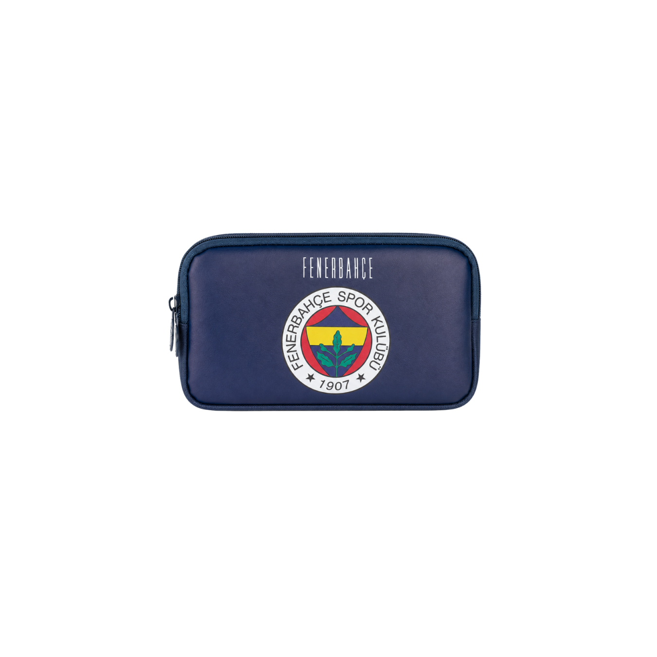 Fenerbahçe Lisanslı Logo Baskılı Kalemlik - Lacivert 2 Bölmeli Kalem Çantası