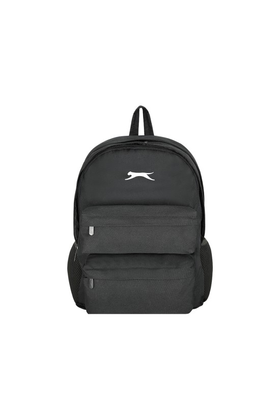 Slazenger Lisanslı Logolu Sırt Çantası - Siyah 4 Bölmeli Okul Çantası