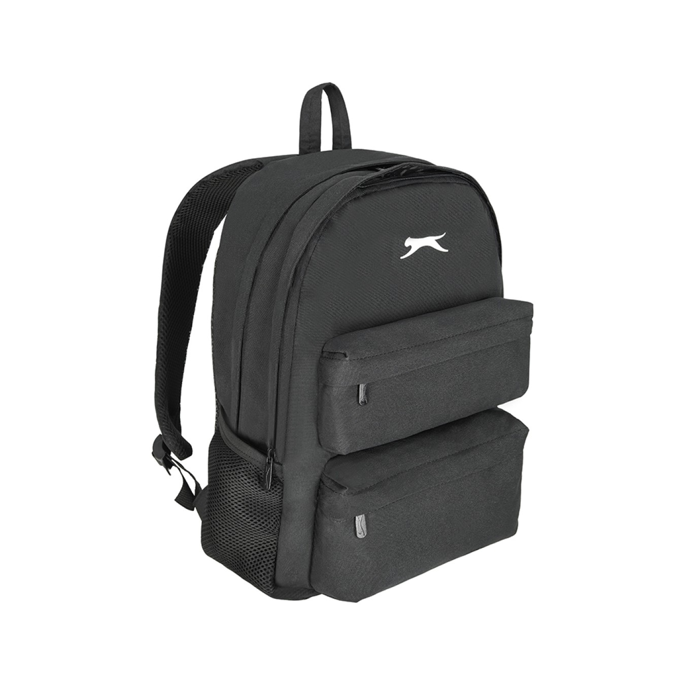 Slazenger Lisanslı Logolu Sırt Çantası - Siyah 4 Bölmeli Okul Çantası