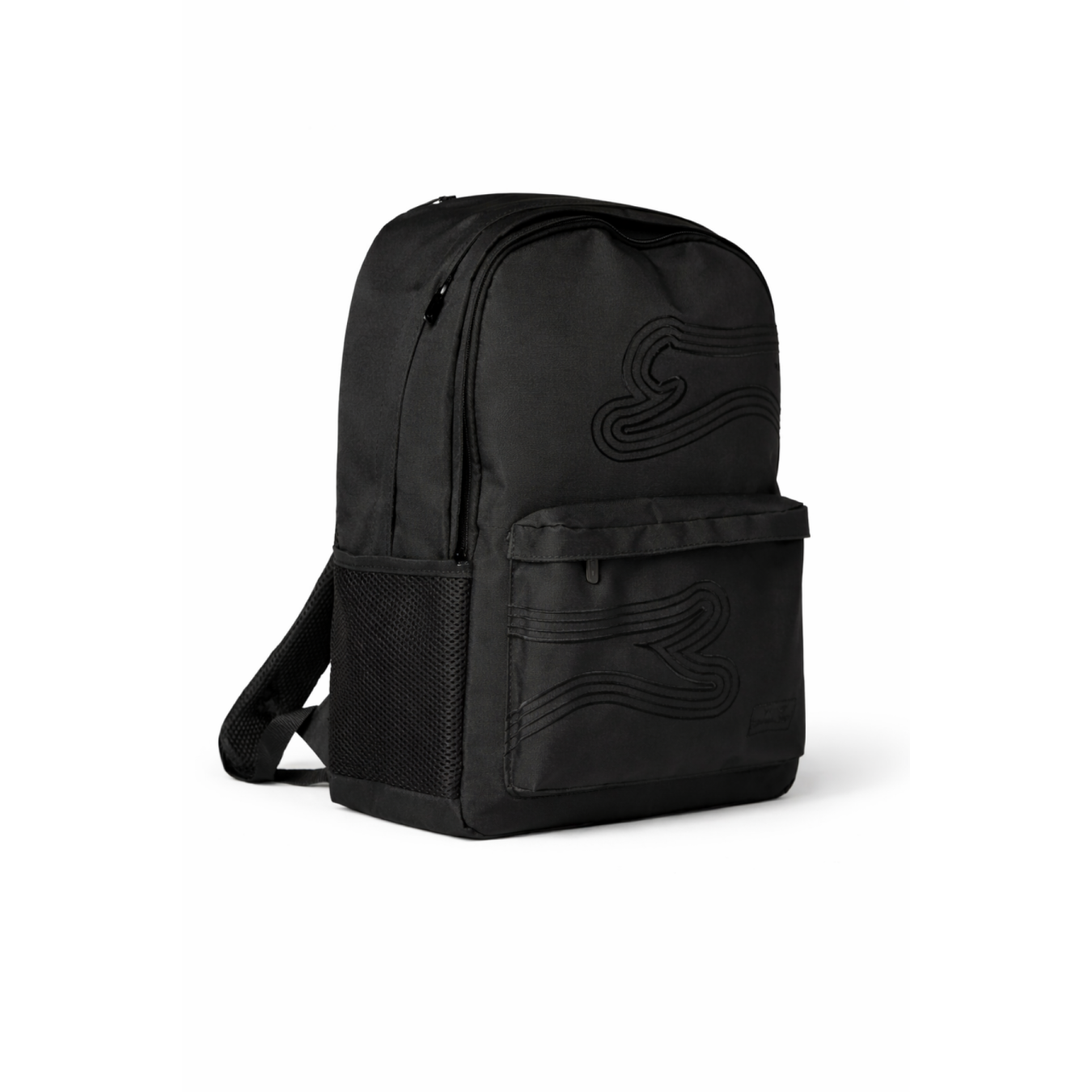 Slazenger Lisanslı Siyah Nakış Detaylı Sırt Çantası - 3 Bölmeli Laptop Gözlü Okul Çantası