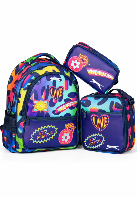 Lisanslı 3'lü Okul Çantası Seti - Okul Çantası + Beslenme Çantası + Kalemlik – Okul Seti