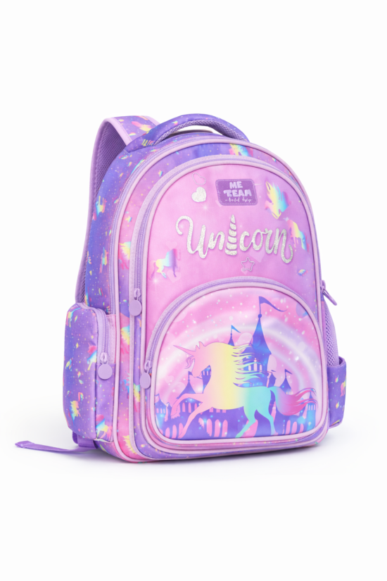 ME TEAM Unicorn Kız Çocuk Okul Çantası – İlkokul Sırt Çantası, Çok Bölmeli Okul Çantası