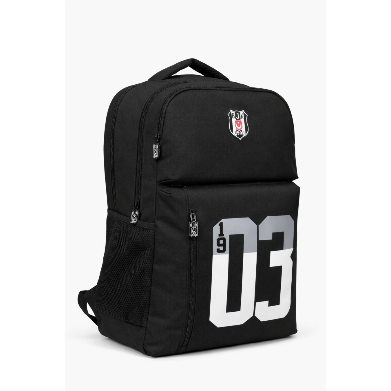 Beşiktaş Lisanslı 3 Bölmeli Sırt Çantası - Laptop Gözlü Su İtici 1903 Baskılı Okul Çantası