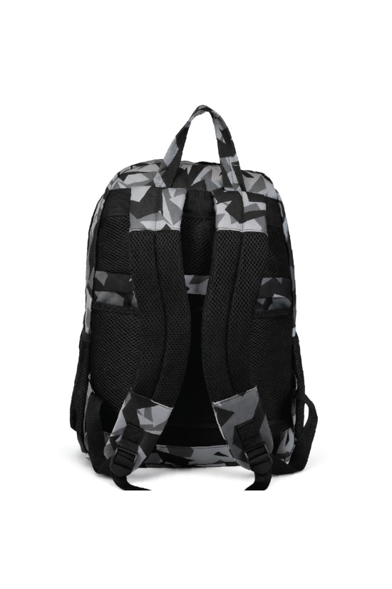 Beşiktaş Lisanslı Kamuflaj Desenli Sırt Çantası - Su İtici Kumaşlı 3 Bölmeli Laptop Okul Çantası