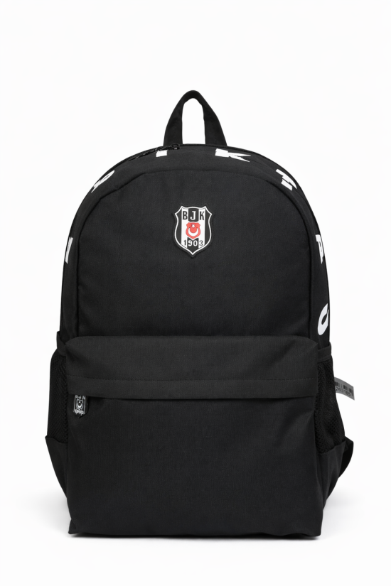 Beşiktaş Lisanslı 3 Bölmeli Sırt Çantası - Laptop Gözlü Su İtici Baskı Detaylı Okul Çantası