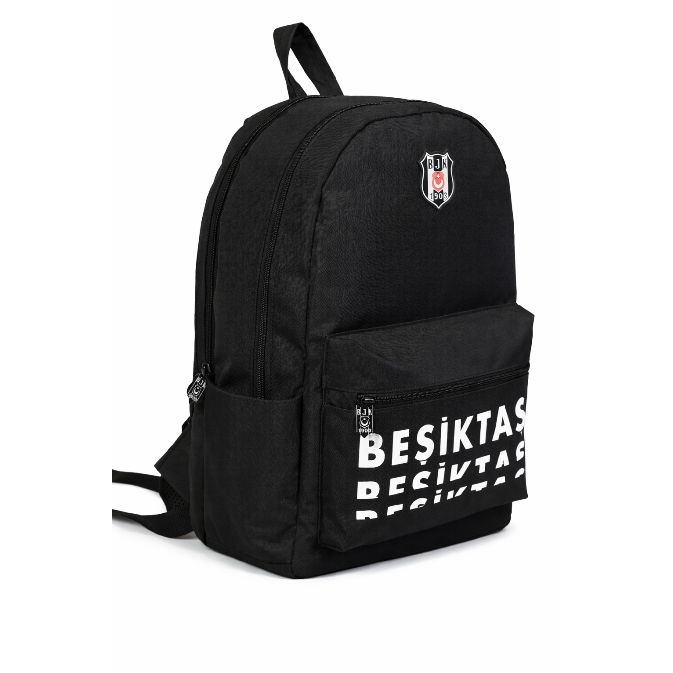 Beşiktaş Lisanslı 3 Bölmeli Sırt Çantası - Laptop Gözlü Su İtici Yazı Baskılı Okul Çantası