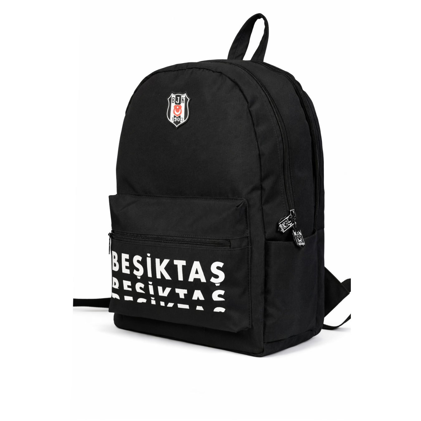 Beşiktaş Lisanslı 3 Bölmeli Sırt Çantası - Laptop Gözlü Su İtici Yazı Baskılı Okul Çantası