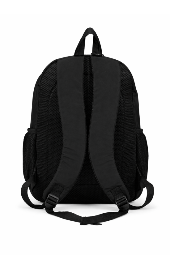 Beşiktaş Lisanslı Logolu Siyah Sırt Çantası - Su İtici Kumaşlı Laptop Bölmeli Okul Çantası