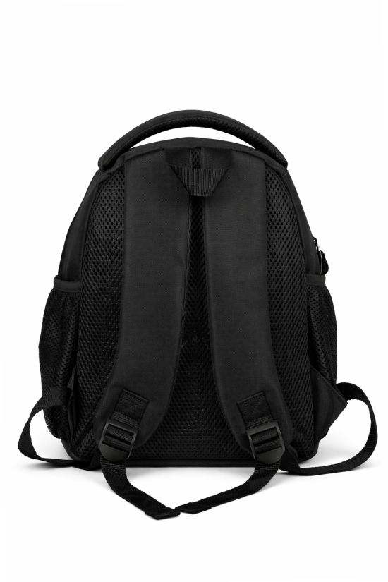 Beşiktaş Lisanslı Damalı Anaokulu Çantası - Su İtici Kumaşlı Küçük Boy Kreş ve Okul Sırt Çantası