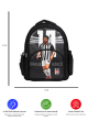 Beşiktaş Lisanslı Orkun Kökçü Okul Çantası - Üç Bölmeli Su İtici Kumaşlı Sırt Çantası