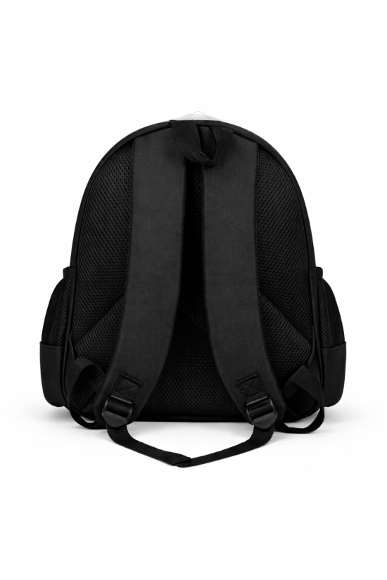 Beşiktaş Lisanslı Çubuk Desenli Rubber Logolu Su İtici Kumaşlı Anaokulu Sırt Çantası