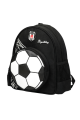 Beşiktaş Lisanslı 3D Futbol Topu Baskılı Anaokulu Çantası - 2 Bölmeli Küçük Boy Sırt Çantası