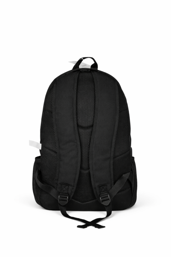 Hype Lisanslı 3 Bölmeli Sırt Çantası - Siyah Kordonlu Laptop Gözlü Su İtici Okul Çantası