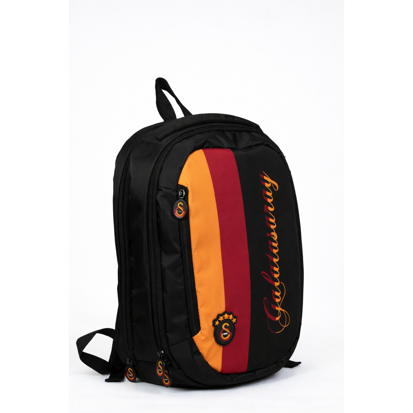 Galatasaray Lisanslı Parçalı Desenli 3 Bölmeli Sırt Çantası - Laptop ve Okul Çantası