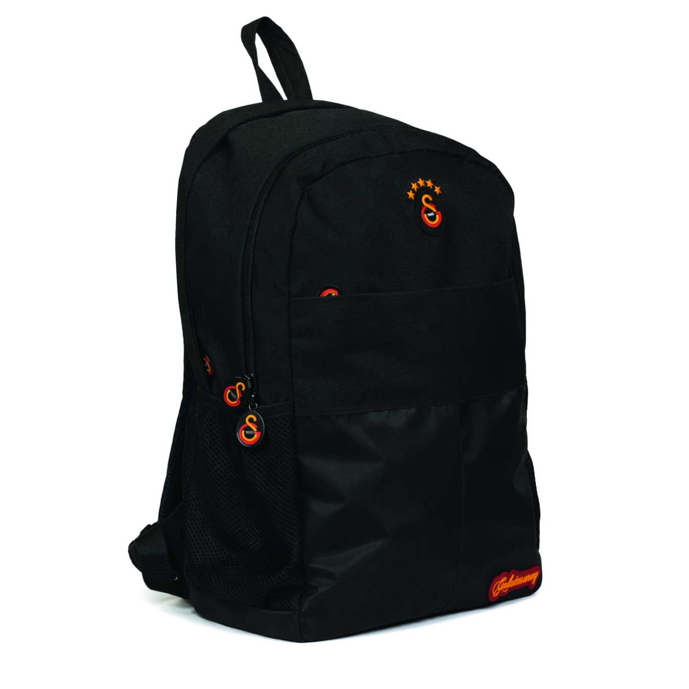 Galatasaray Lisanslı Su Geçirmez Siyah Sırt Çantası - Laptop Bölmeli