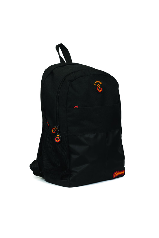Galatasaray Lisanslı Su Geçirmez Siyah Sırt Çantası - Laptop Bölmeli