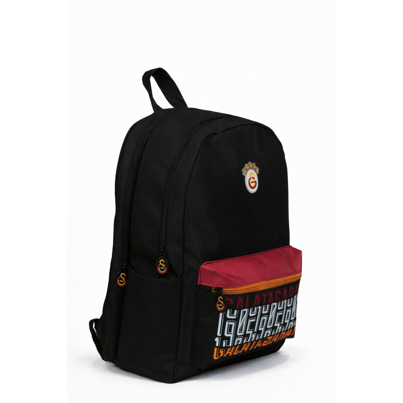 Galatasaray Lisanslı 3 Bölmeli Sırt Çantası - Laptop Gözlü Su İtici Renkli Baskılı Okul Çantası