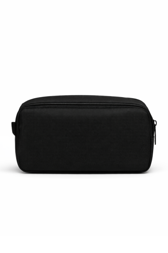 Galatasaray Lisanslı Çift Bölmeli Kalemlik - Siyah Üzeri Yazı Baskılı Su İtici Kalem Kutusu