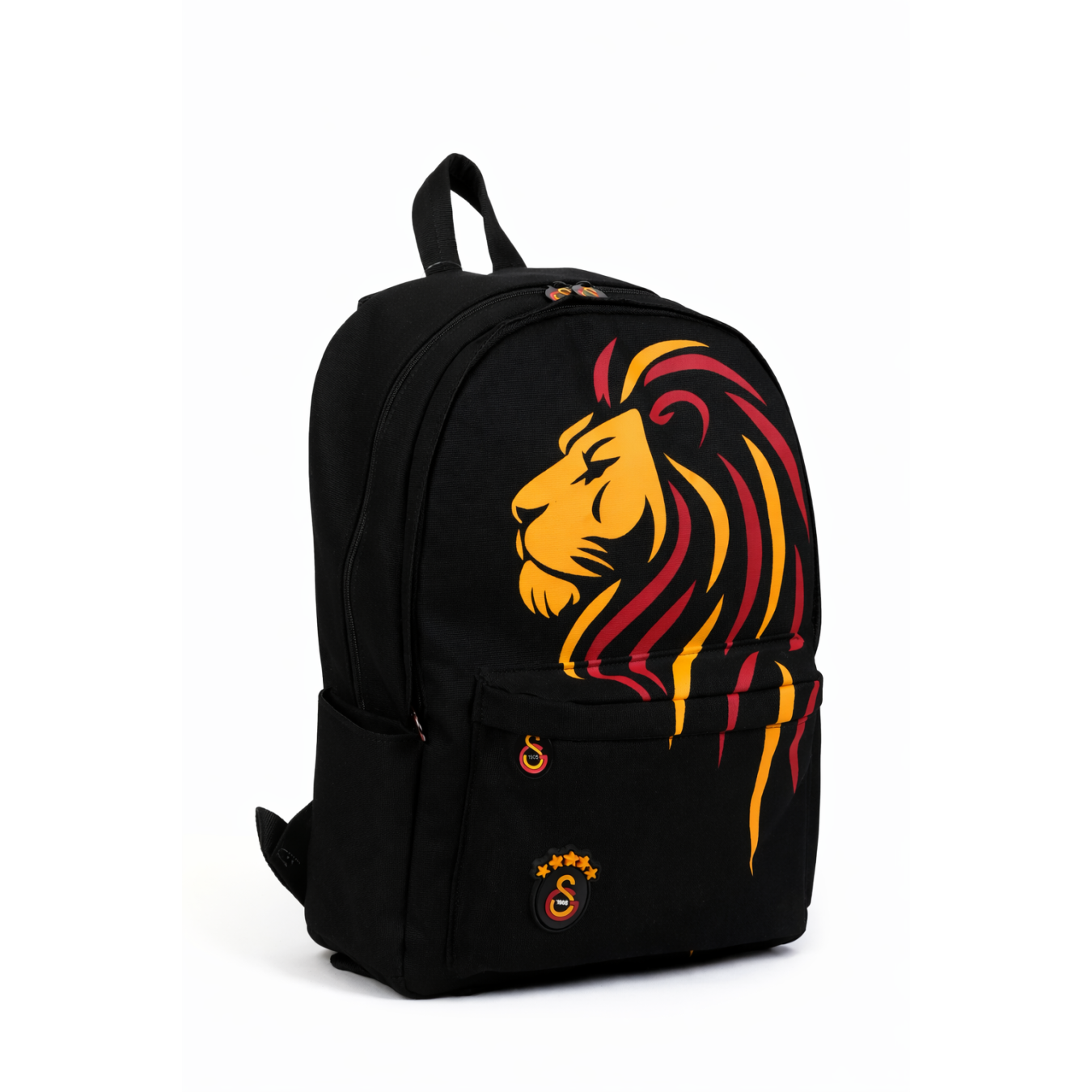 Galatasaray Lisanslı Sırt Çantası - Aslan Baskılı 3 Bölmeli Laptop Okul Çantası