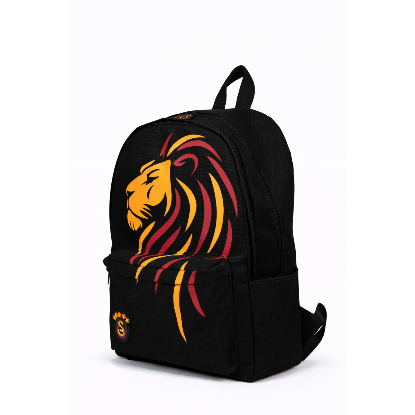 Galatasaray Lisanslı Sırt Çantası - Aslan Baskılı 3 Bölmeli Laptop Okul Çantası