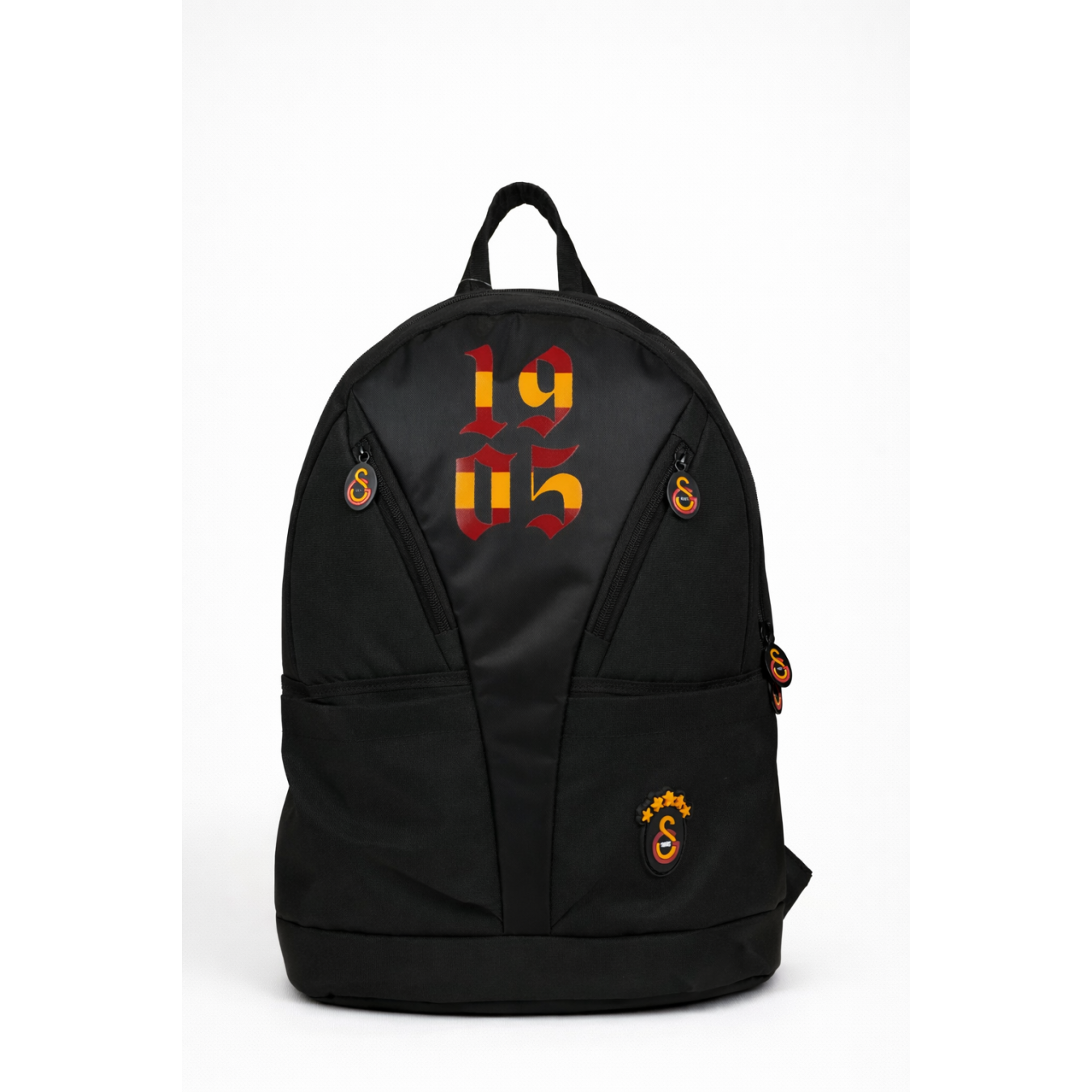 Galatasaray Lisanslı 1905 Baskılı Siyah Sırt Çantası - Laptop Bölmeli Okul ve Günlük Sırt Çantası