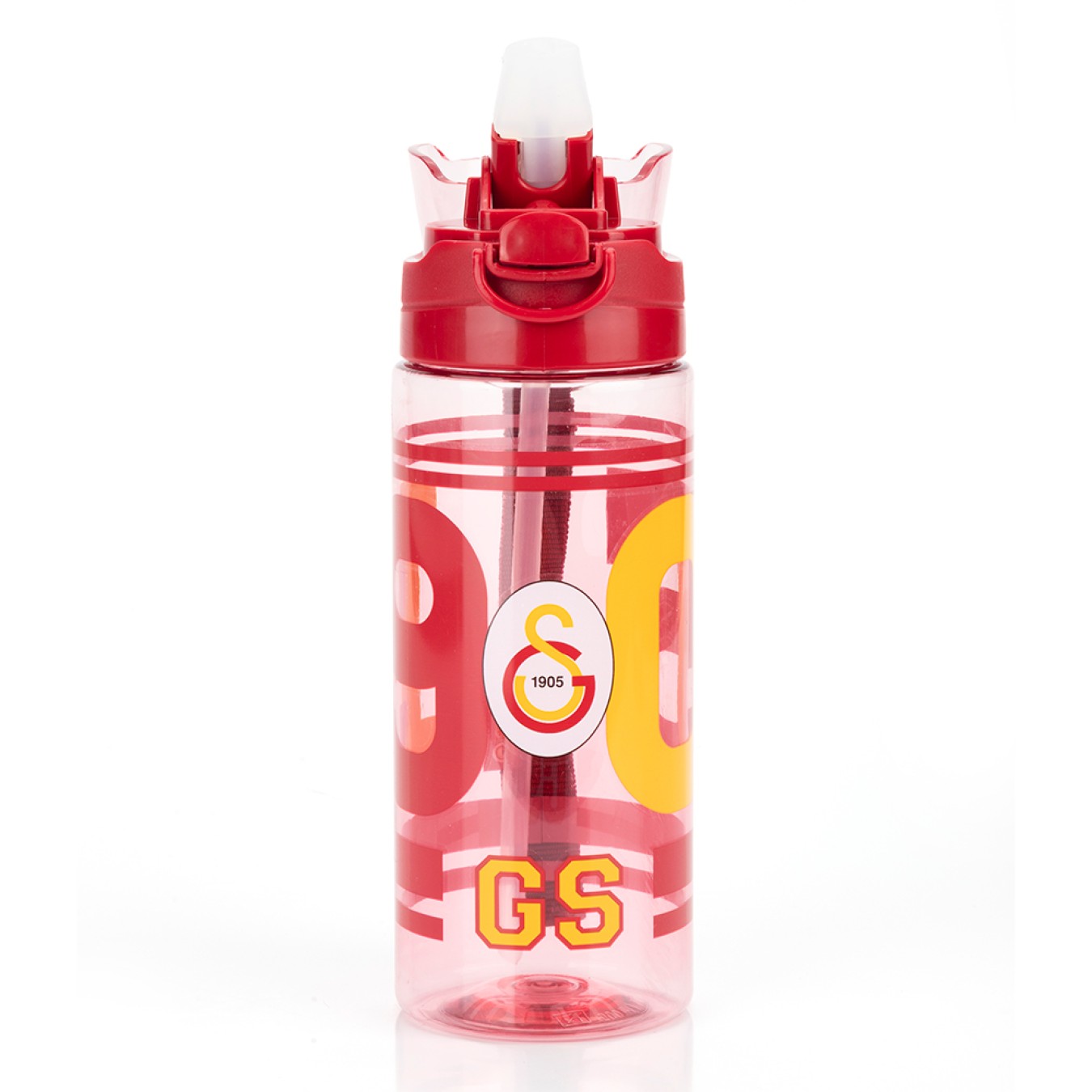 Galatasaray Lisanslı 500ml Kilitli Kapaklı Kırmızı Su Matarası - Orijinal GS Taraftar Suluk