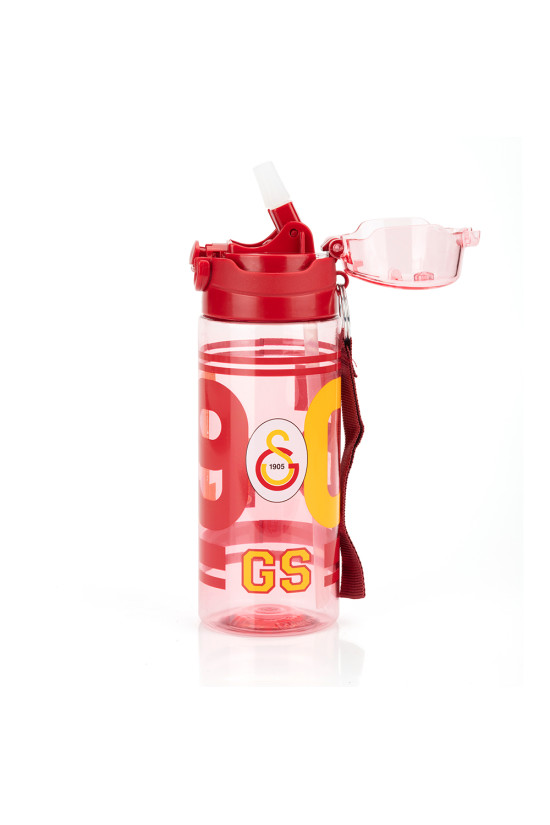 Galatasaray Lisanslı 500ml Kilitli Kapaklı Kırmızı Su Matarası - Orijinal GS Taraftar Suluk