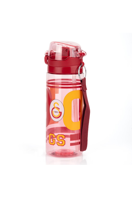 Galatasaray Lisanslı 500ml Kilitli Kapaklı Kırmızı Su Matarası - Orijinal GS Taraftar Suluk