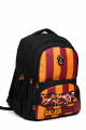 Galatasaray Lisanslı 4 Bölmeli Okul Çantası - Parçalı Desenli Su İtici Sırt Çantası