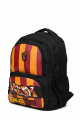 Galatasaray Lisanslı 4 Bölmeli Okul Çantası - Parçalı Desenli Su İtici Sırt Çantası