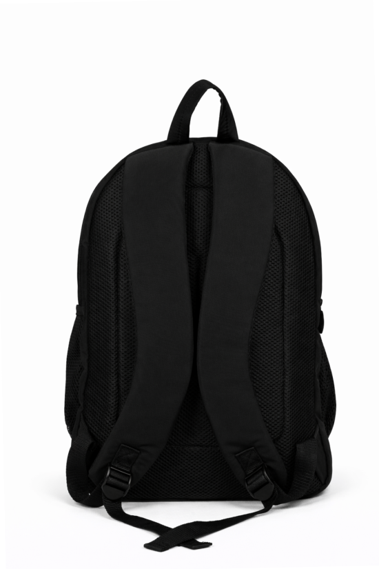 Galatasaray Lisanslı 3 Bölmeli Siyah İpli Sırt Çantası - Laptop Bölmeli Su İtici Kumaş