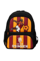 Galatasaray Lisanslı Victor Osimhen Okul Çantası - 3 Bölmeli Suni Deri Panelli İlkokul Sırt Çantası