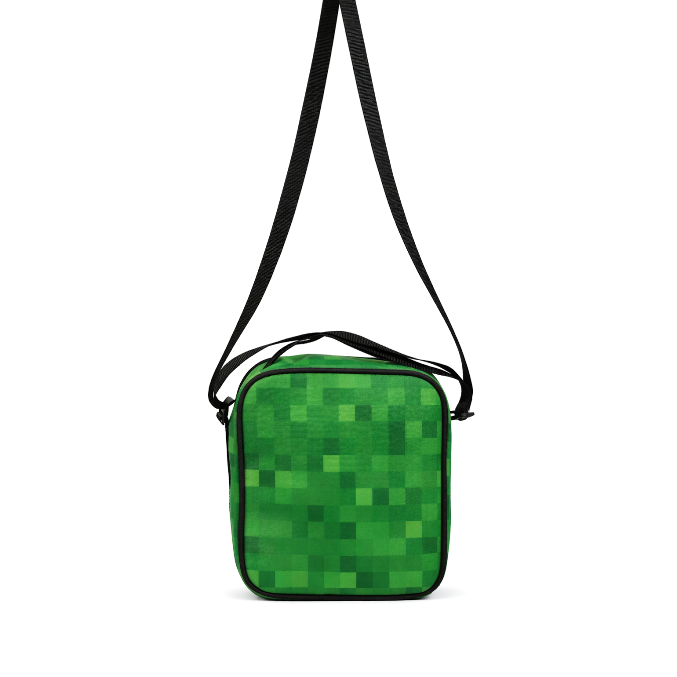 Minecraft Lisanslı Creeper Logolu Omuz Askılı Beslenme Çantası - Yeşil Çocuk Çantası 26611