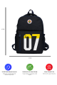 Fenerbahçe Lisanslı 1907 Baskı Detaylı Lacivert Sırt Çantası - Laptop Bölmeli Su İtici Kumaşlı Okul Çantası