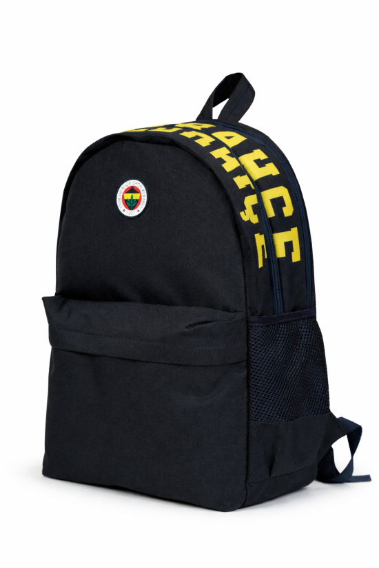 Fenerbahçe Lisanslı Su İtici Kumaşlı Sırt Çantası - Laptop Bölmeli & Kabartma Logolu Okul Çantası