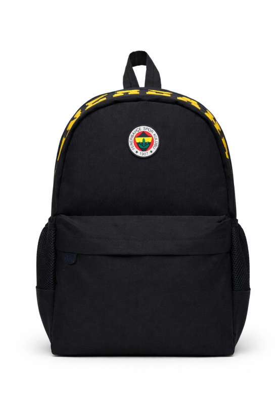 Fenerbahçe Lisanslı Su İtici Kumaşlı Sırt Çantası - Laptop Bölmeli & Kabartma Logolu Okul Çantası