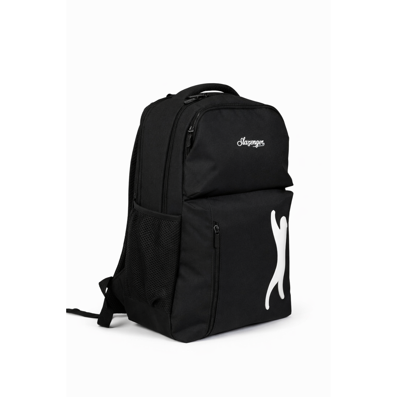 Slazenger Lisanslı Logolu Sırt Çantası - Siyah 3 Bölmeli Sırt Çantası