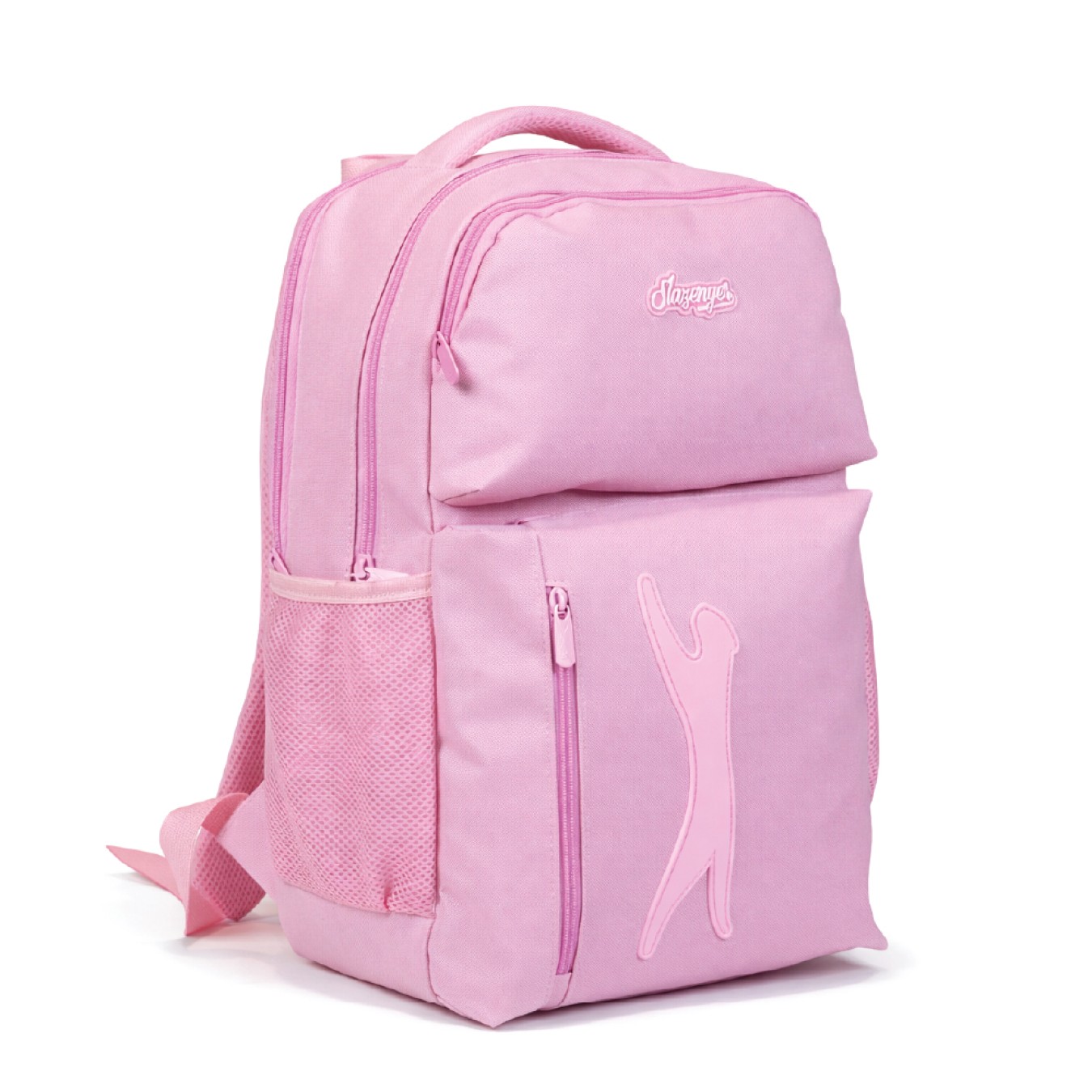Slazenger Lisanslı Logolu Sırt Çantası - Pembe 3 Bölmeli Sırt Çantası