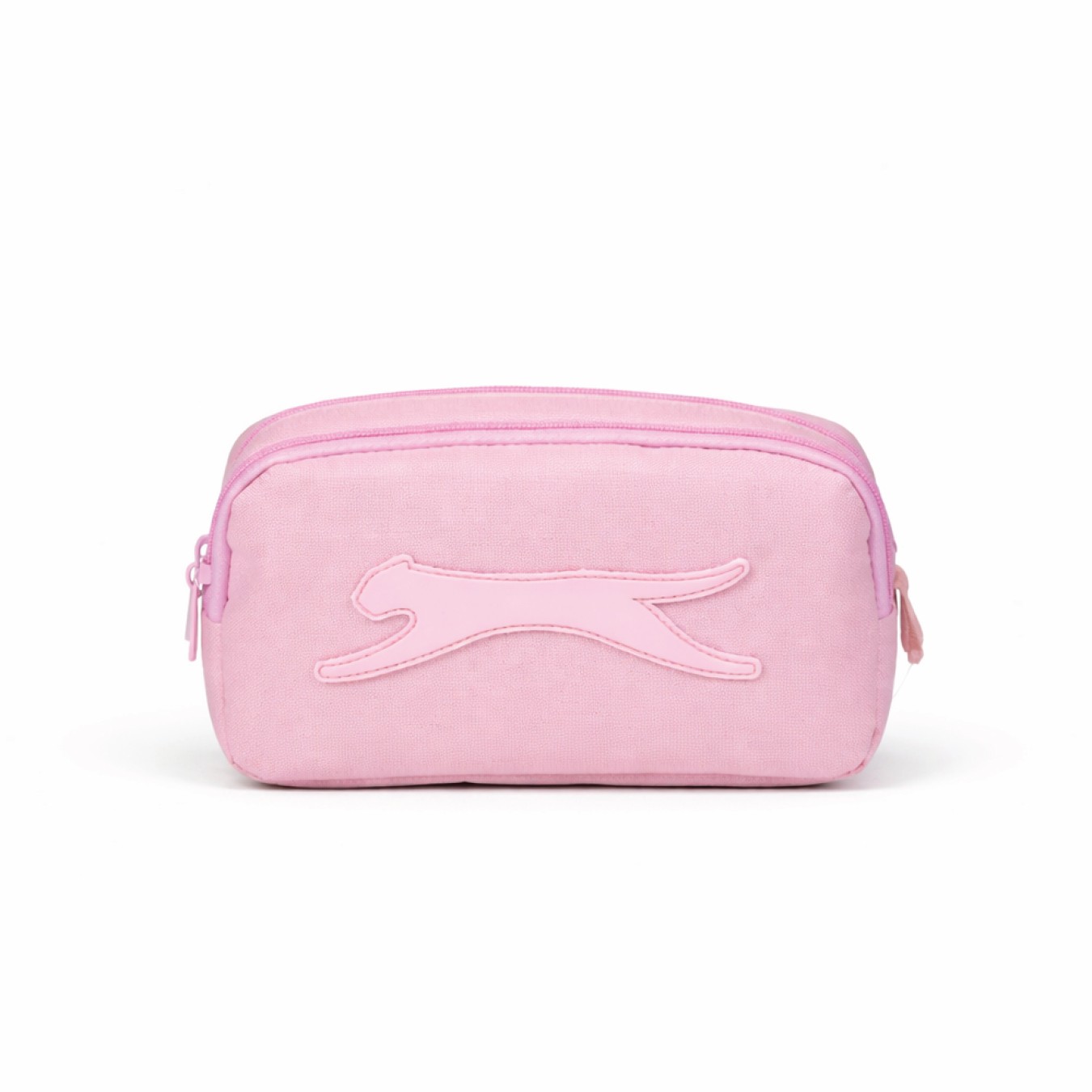 Slazenger Lisanslı Logolu Kalemlik - Pembe 2 Bölmeli Kalem Çantası