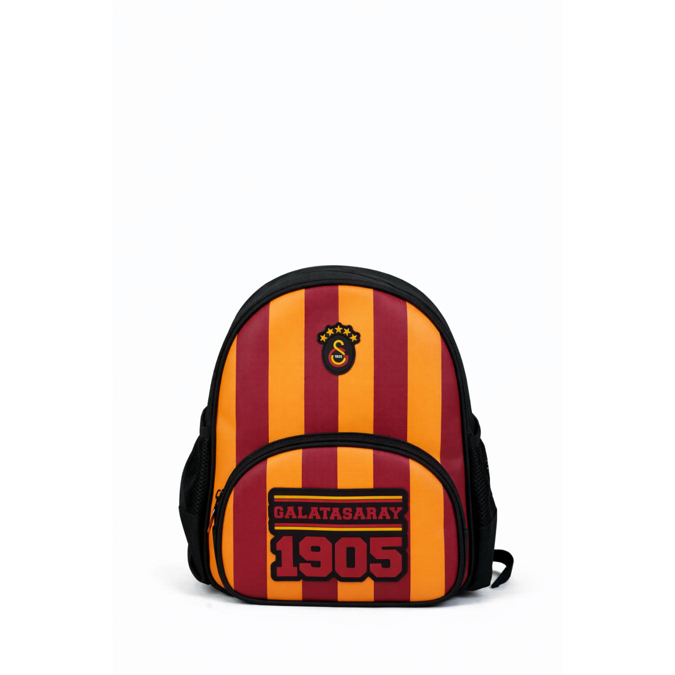 Galatasaray Lisanslı Logo Baskılı Anaokulu Çantası - Sarı Kırmızı 2 Bölmeli Sırt Çantası