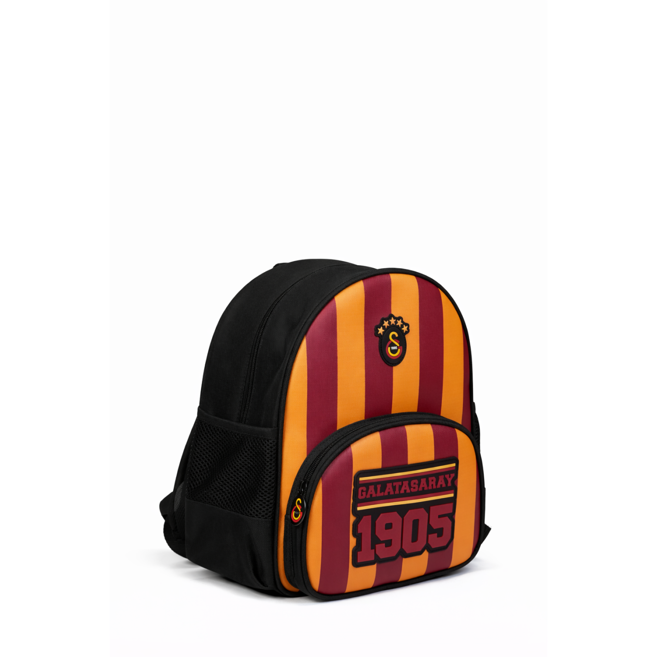 Galatasaray Lisanslı Logo Baskılı Anaokulu Çantası - Sarı Kırmızı 2 Bölmeli Sırt Çantası