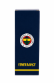 Fenerbahçe Lisanslı Silikon Pipetli Çelik Matara - Çubuklu Desenli Paslanmaz Su Matarası 425 ml