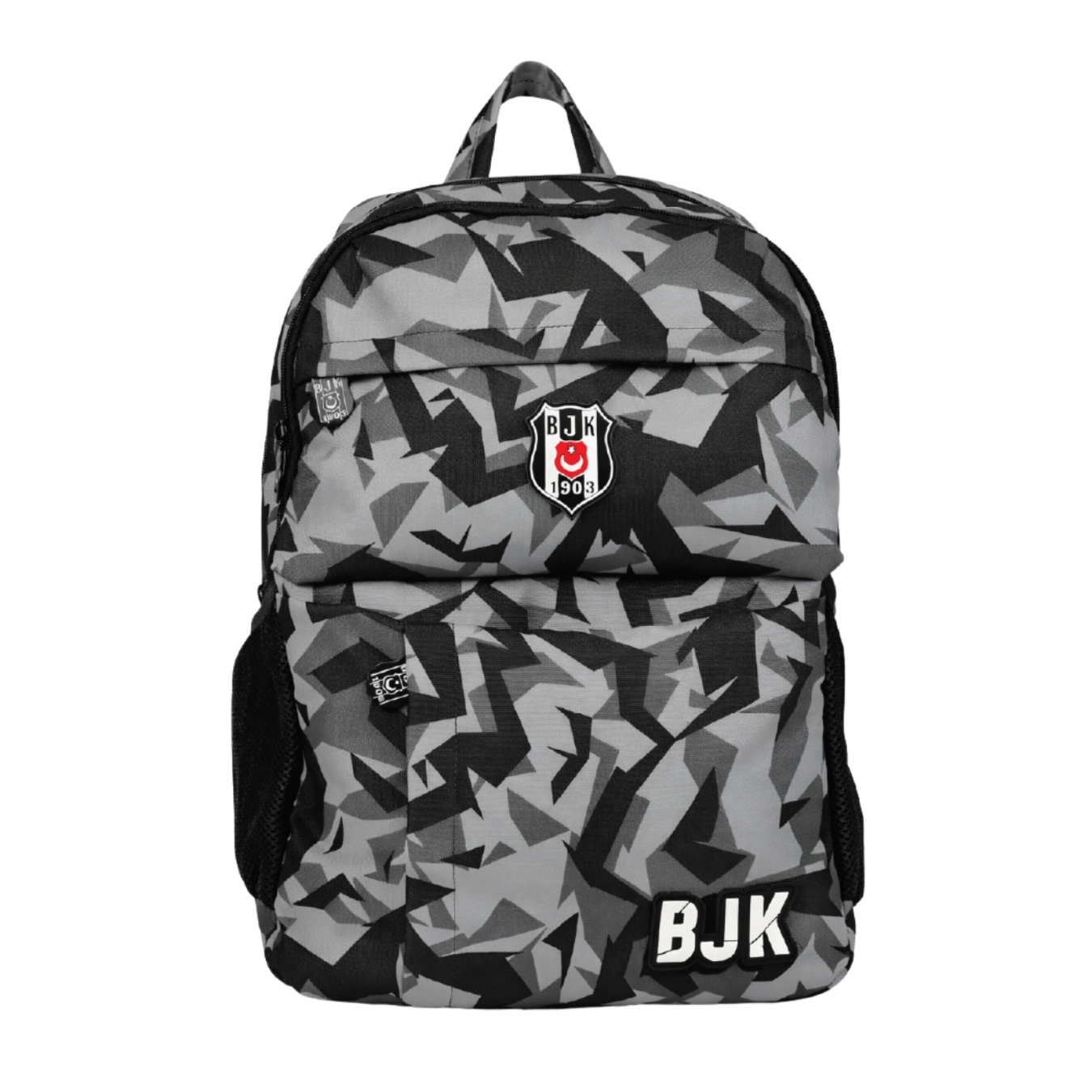 Beşiktaş Lisanslı Kamuflaj Desenli Sırt Çantası - Su İtici Kumaşlı 3 Bölmeli Laptop Okul Çantası