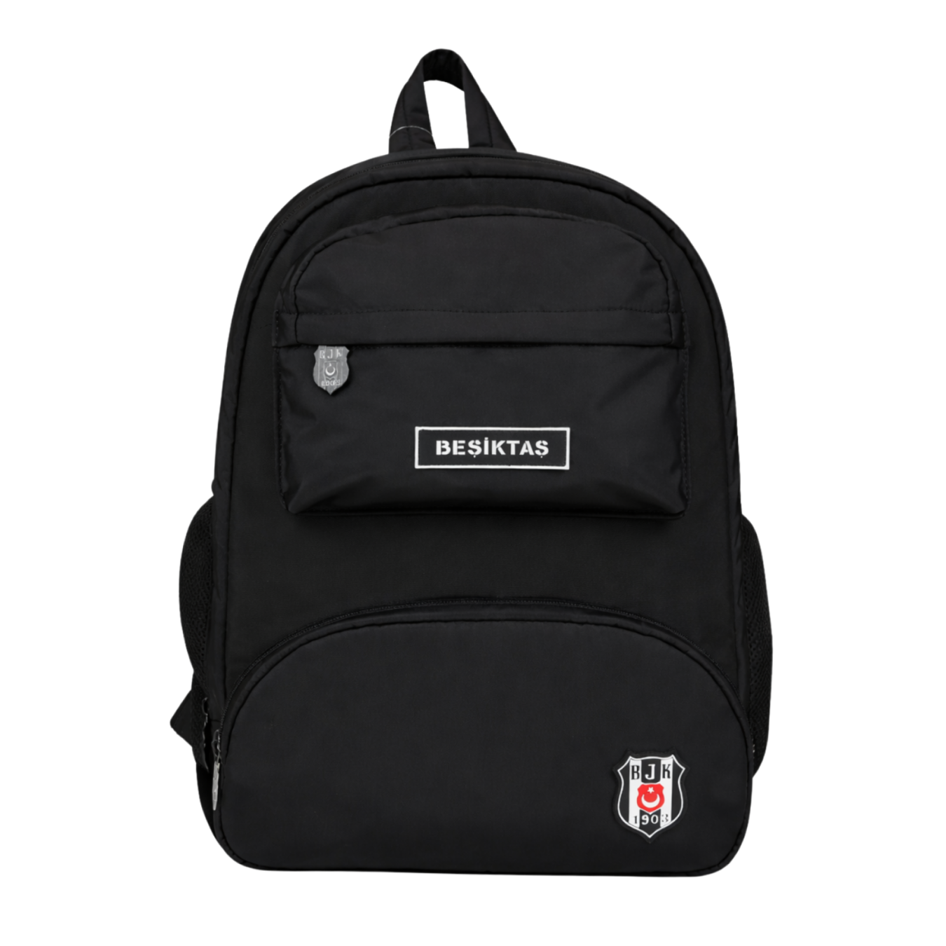 Beşiktaş Lisanslı Logolu Siyah Sırt Çantası - Su İtici Kumaşlı Laptop Bölmeli Okul Çantası