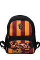 Galatasaray Lisanslı Aslan Desenli 3 Bölmeli Anaokulu Çantası - Su İtici Kumaşlı Sırt Çantası